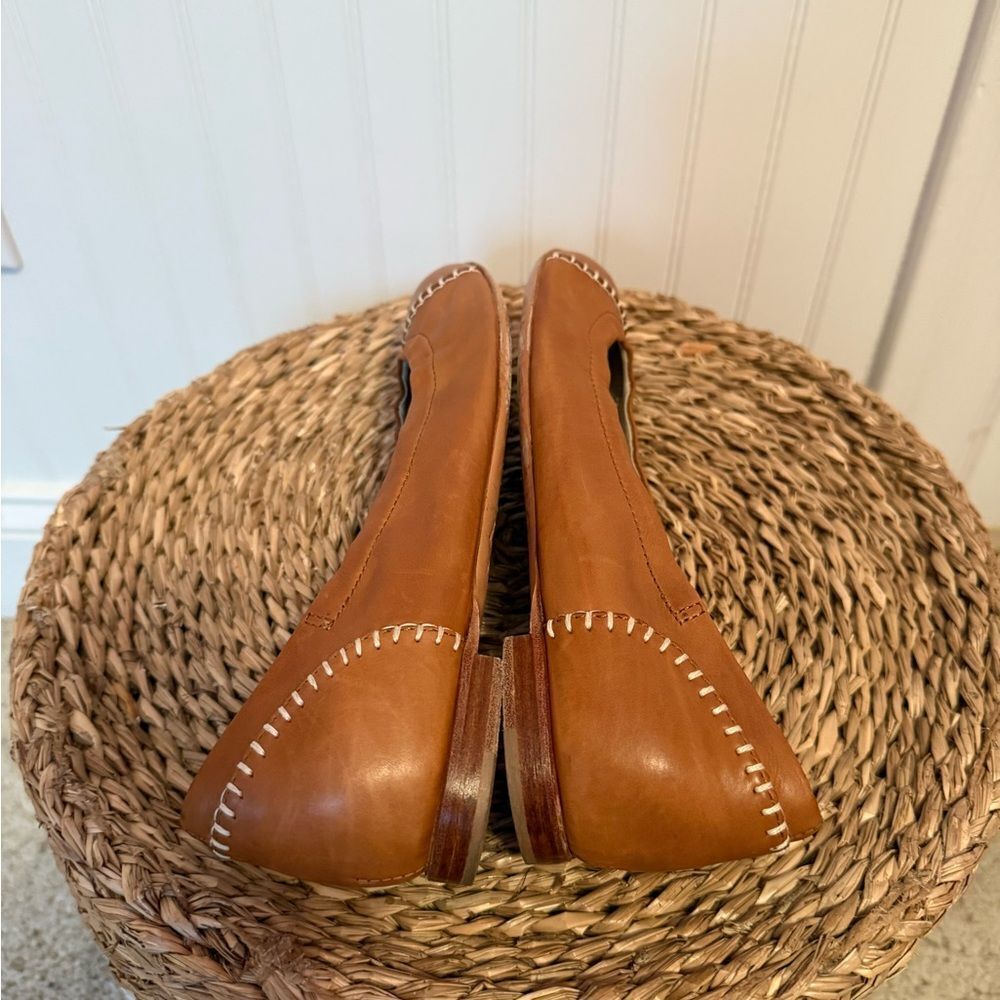 AGL Attilio Giusti Leombrun Women's Tan Leather Flats Made in Italy  - 36.5 - Picture 7 of 8